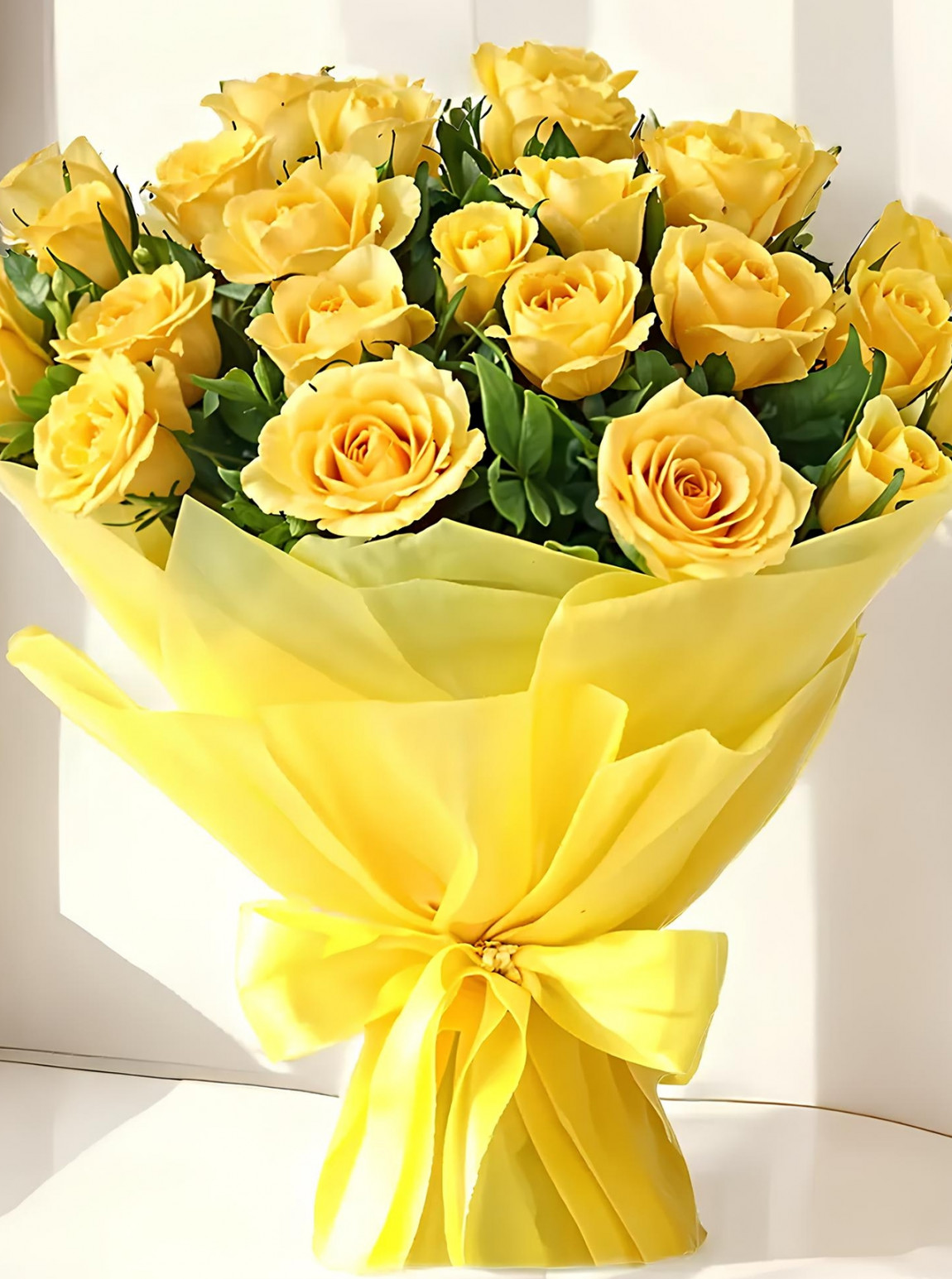 24 Tane Sarı Gül Buketi