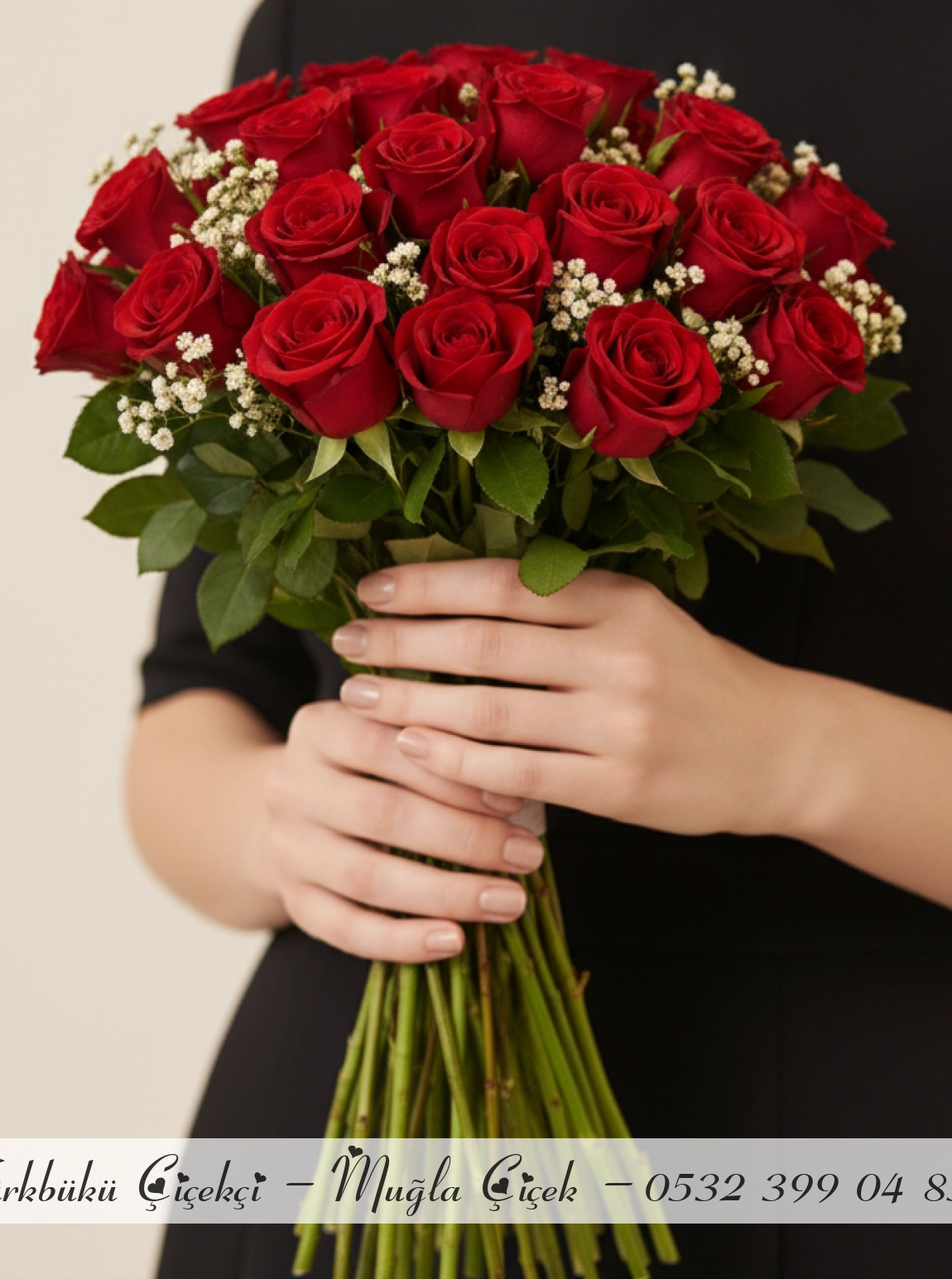 25 Kırmızı Gül Demeti