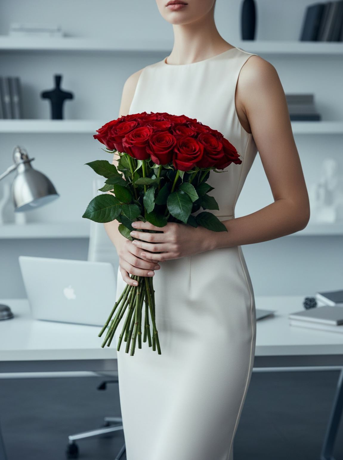 Ayıcıklı ve 25 Adet Gül