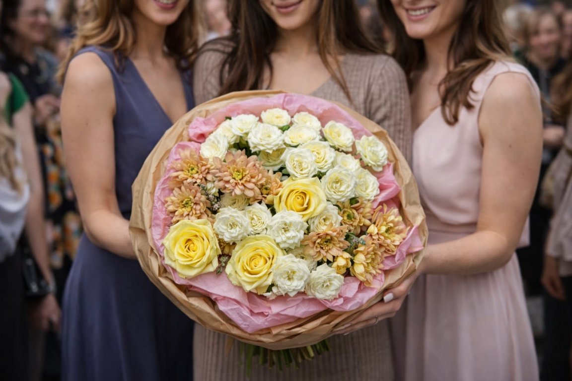 Canlı Çiçek Buketi 