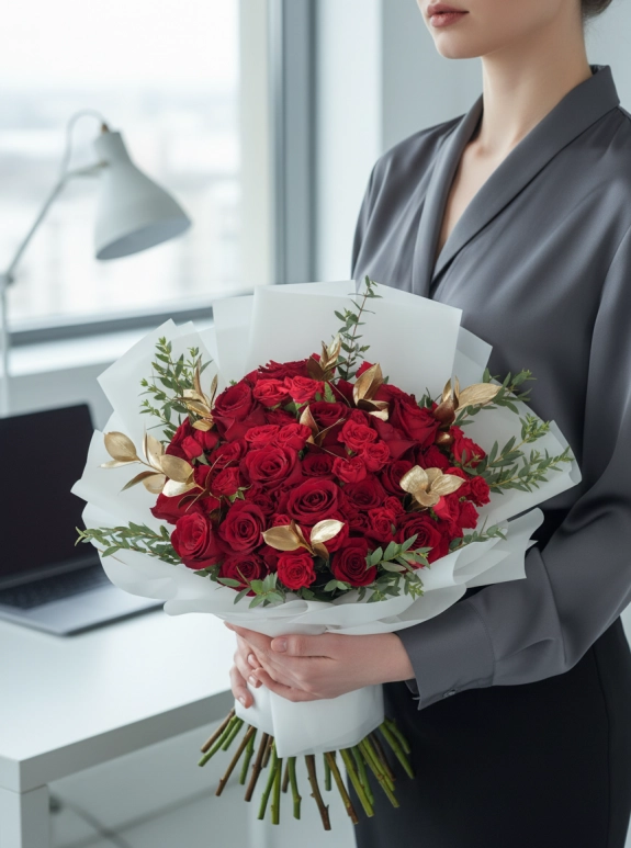 40 Tane Premium Gül Buketi