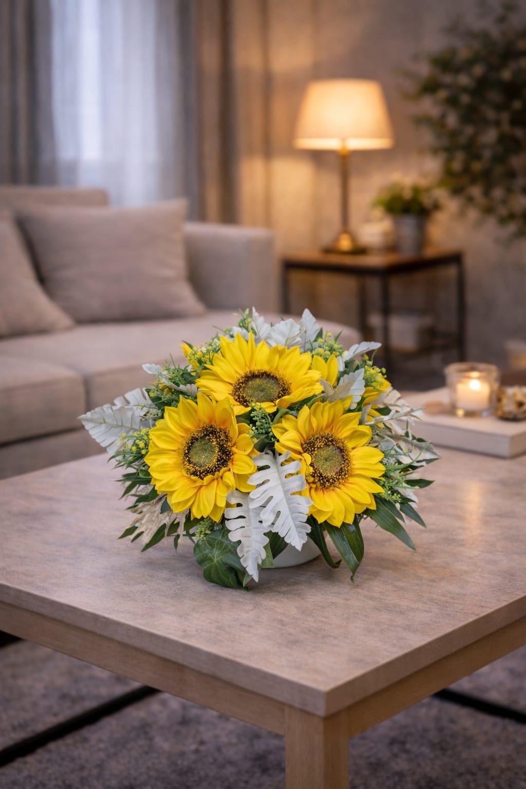 Yapay Ayçiçek Aranjman 